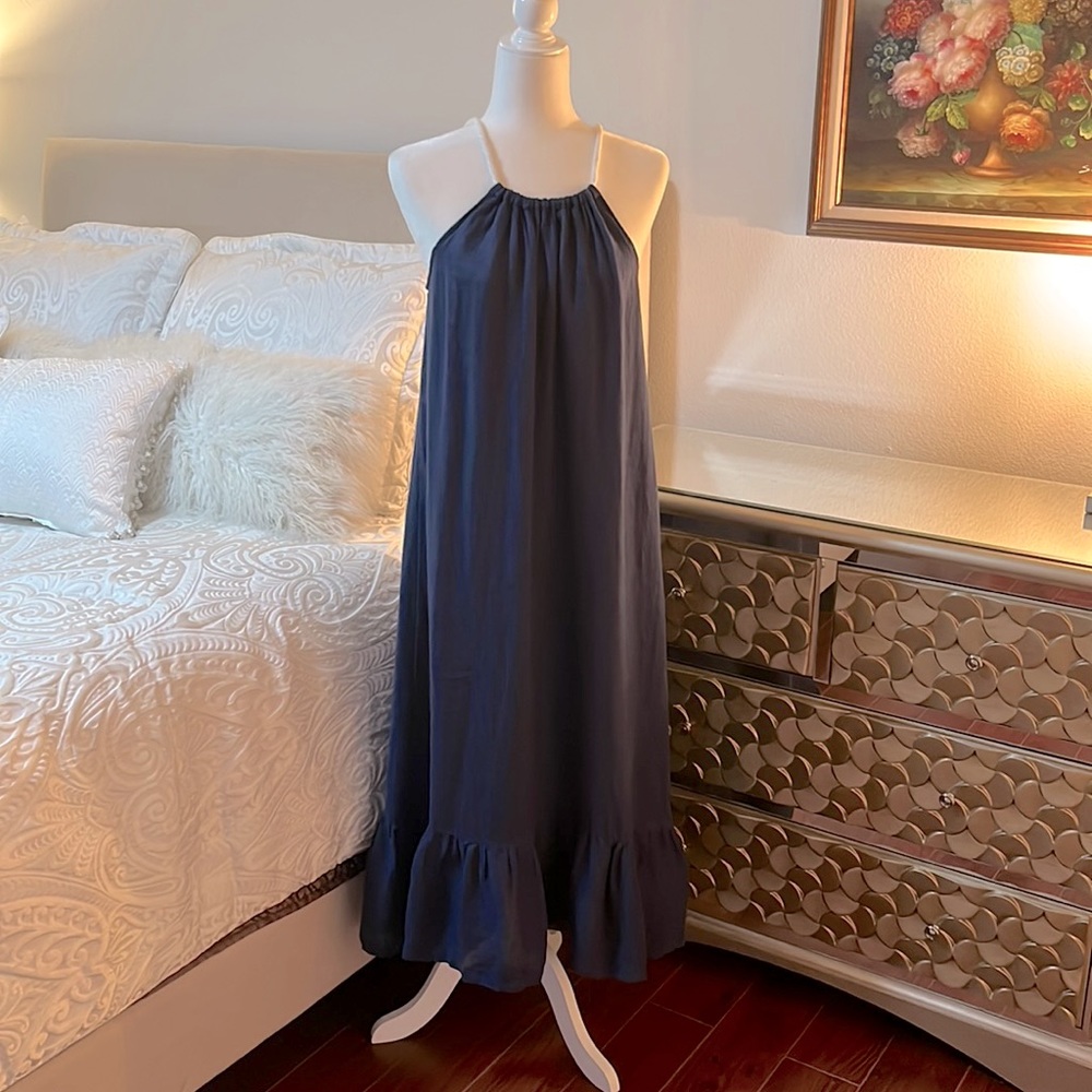 Antibes Blanc bare shoulder dress. 100% linen. Size S but see measuremen…